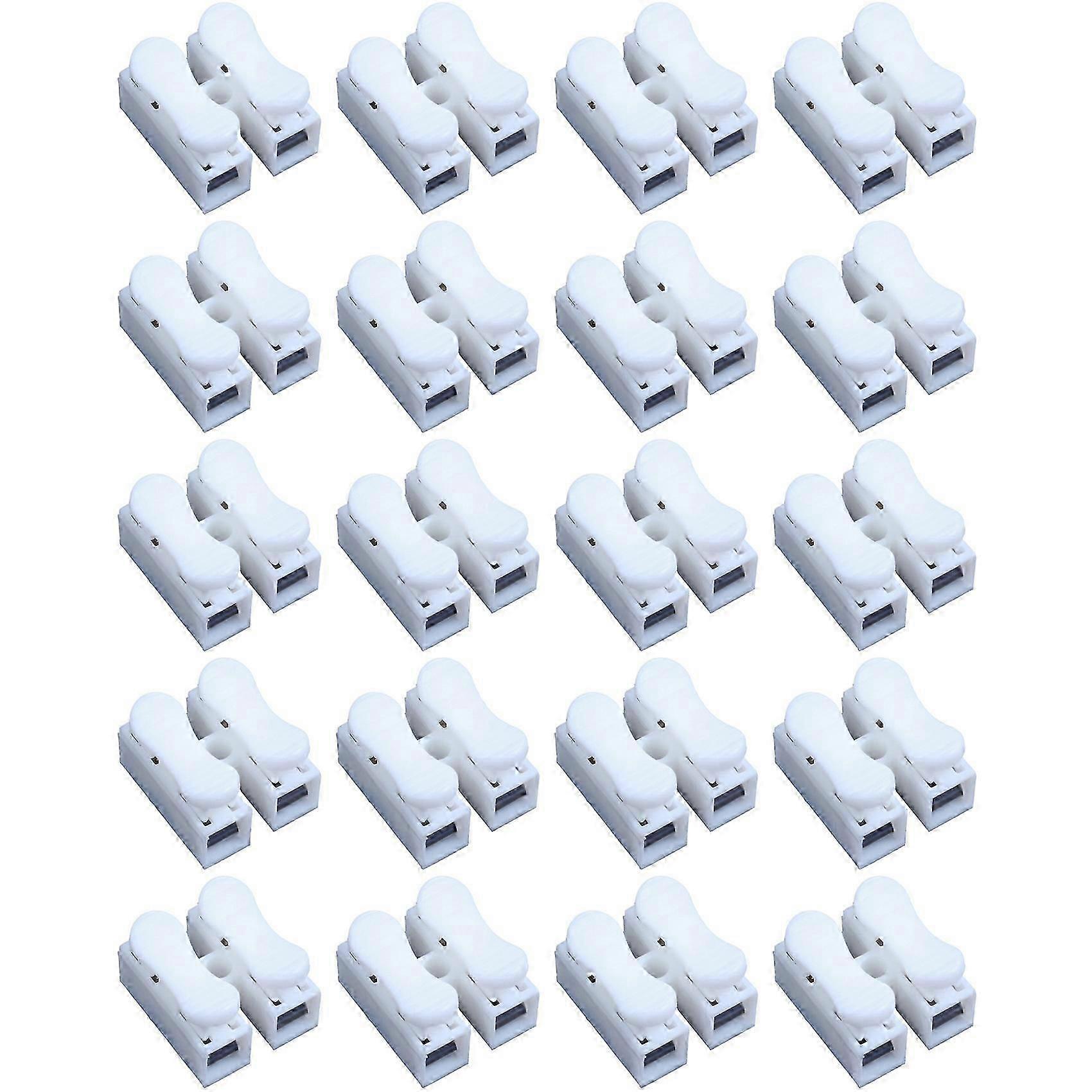 1000PCS CH2 Spring Quick Wire Connector Cable Clamp Terminal Block Connector compatible with LED Strip Light