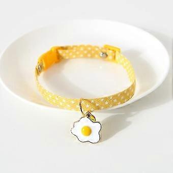 Cat Collar with Pendant, Safety Adjustable Cat Collars Set XS Size