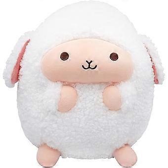 Sheep Stuffed Animal Cute Plushies Chubby Plush Pillows,Large Kawaii Plushie Hugging Pillow for Kids Adults,White11.8Medium