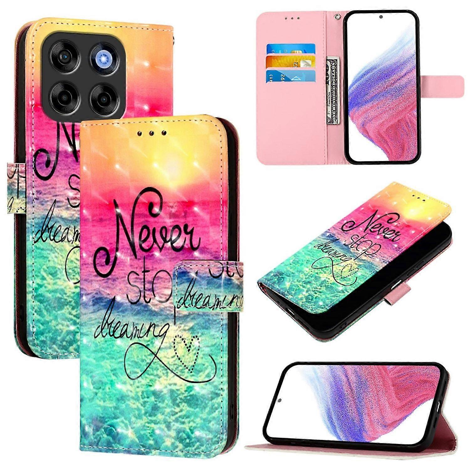 For ZTE Blade V70 Vita / Nubia V70 Design Faux Leather Motif Book Wallet Case