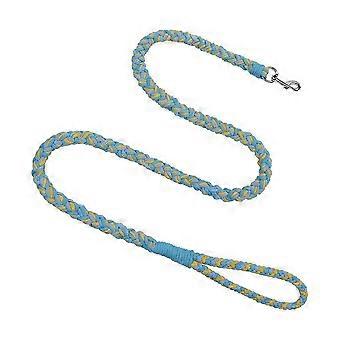 Hand Braided Dog Leash, Durable Comfortable Pet Lead for Walking, Color Block Design