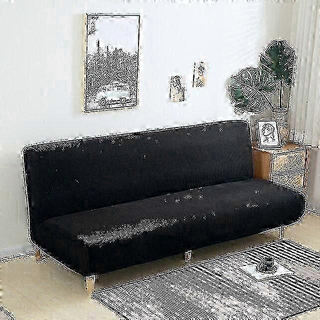 Large Armless Sofa Bed Slipcover Couch Cover Without Armrests Stretch
