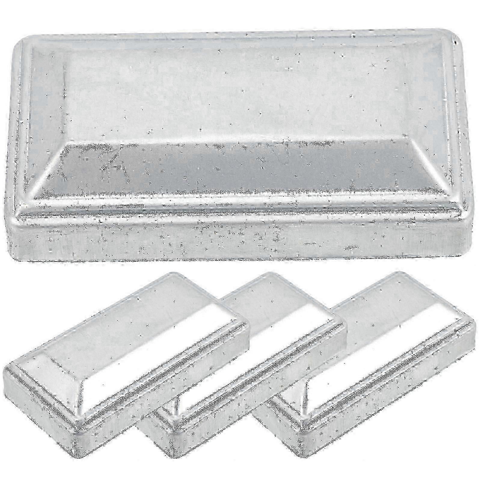 4Pcs Rectangle Fence Post Caps Decorative Replacement Post Covers