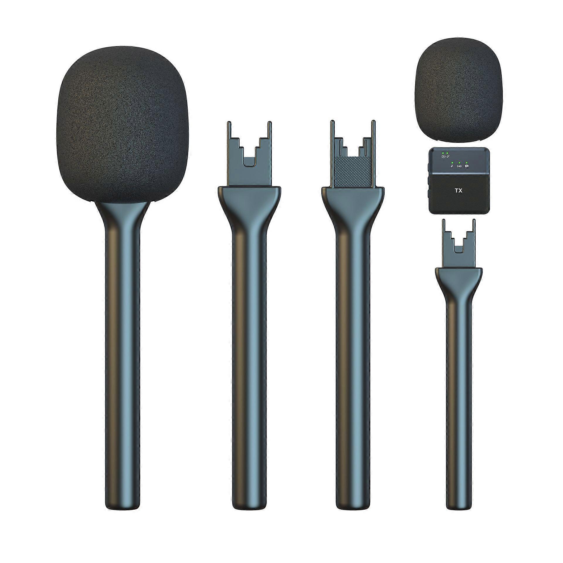 Handheld stick multi-model microphone interview handle
