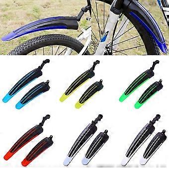 1 Pair Bike Fender Set Universal Full Cover Thicken Widen Bicycle Mudguard Mountain Bike Front and Rear Portable Stylish Mudflap for MTB Mountain Road
