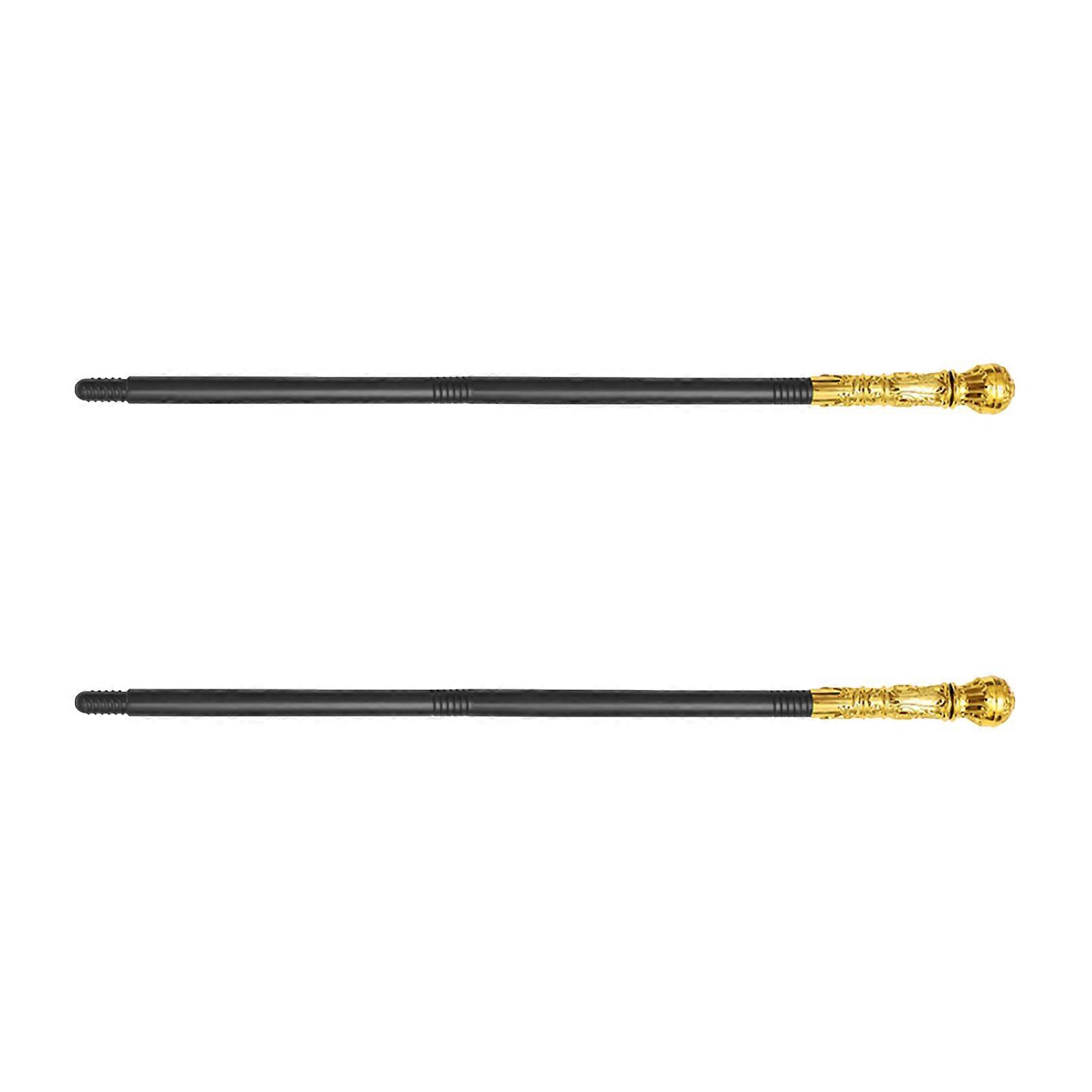 2pcs Stage Performance Scepter Plastic Party Scepter Decorative Stage Props