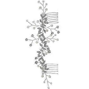 Bridal Hair Comb Pearl Rhinestone Wedding Hair Comb Outdoor Bridal Headdress