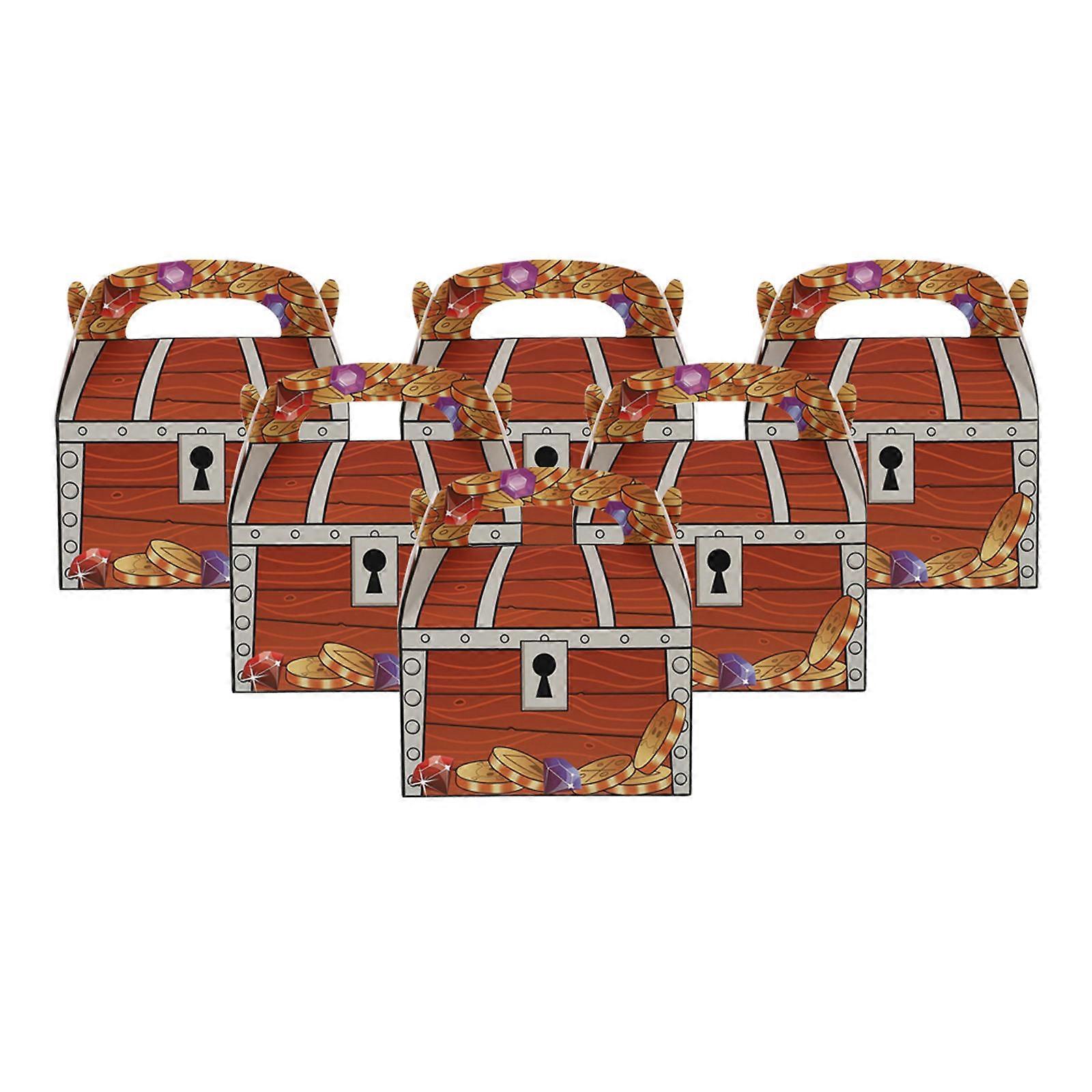 Brown Treasure Boxes Candy Packaging Boxes for Storage 20Pcs Paper Material