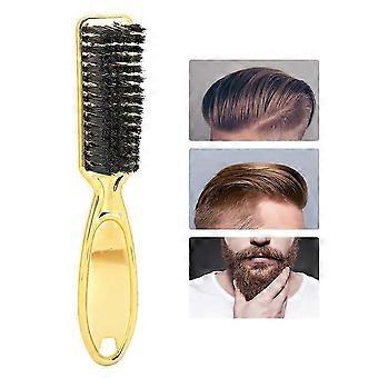 Cepillo plumero para el cuello con cerdas suaves y respetuosas con la piel y mango ergonómico para la limpieza del cabello.