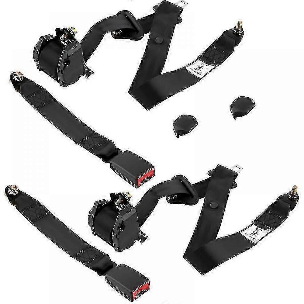 2X 392mm Universal 3-Point Automatic Safety Belt, E-Tested