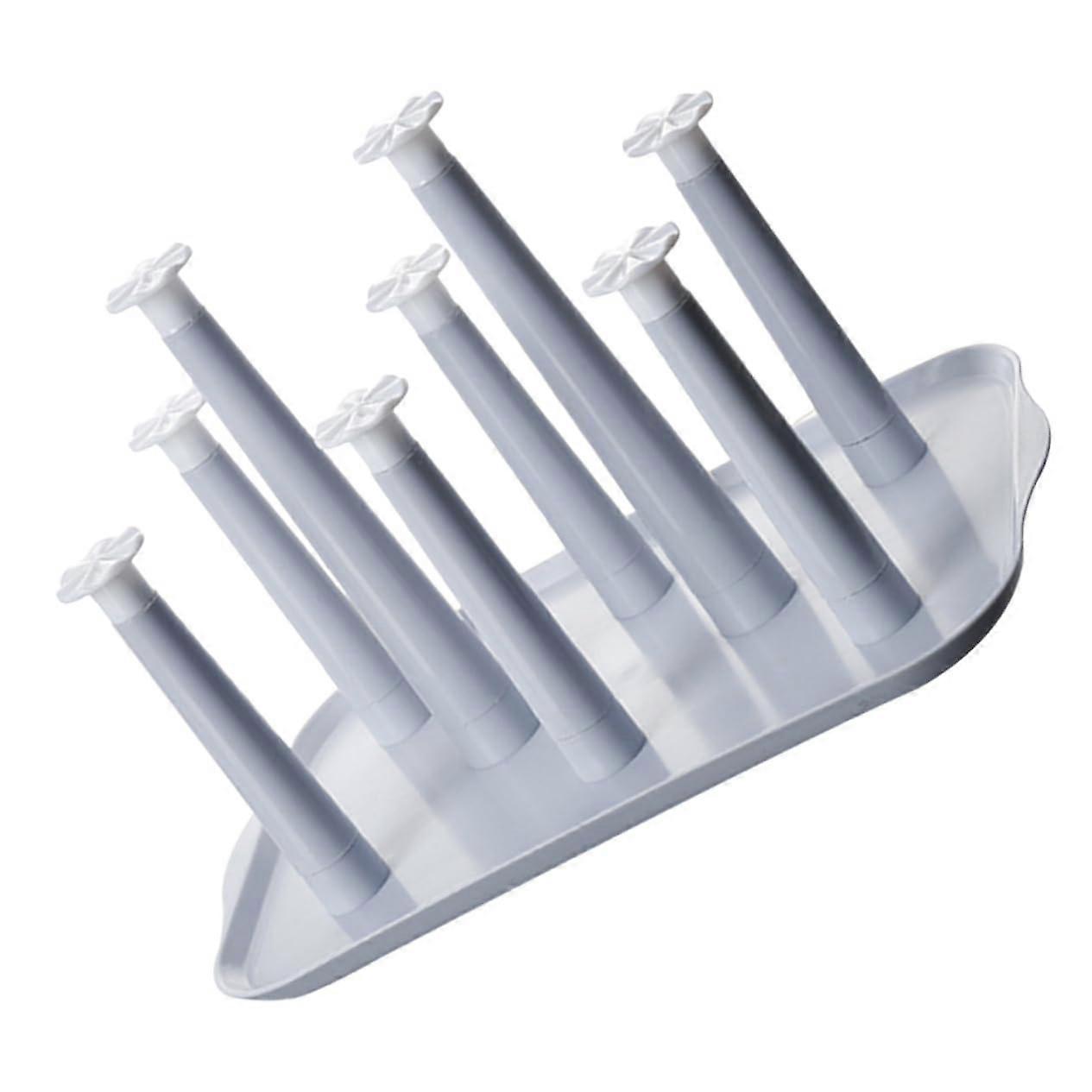 Compact Square Cup Drying Rack for Fast Cup Draining Kitchen Countertop Organizer