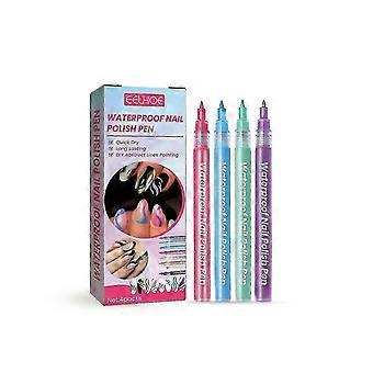 Penna impermeabile per la cura delle unghie Strumento per la cura delle unghie Graffiti Pen One Color Line Penna impermeabile N