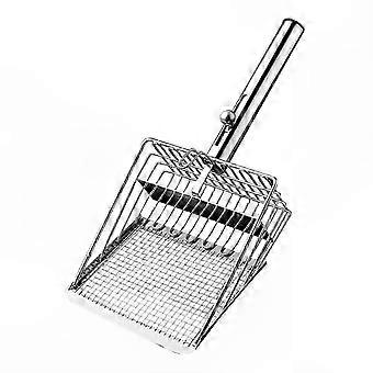 Double Filtration Cat Litter Scoop, Ergonomic Metal with Smooth Edges and Hangable Design for Easy Cleaning