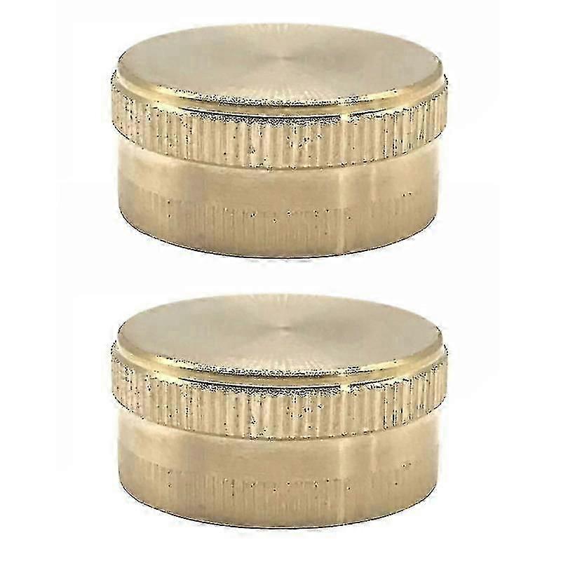 2pcs Brass End Cap