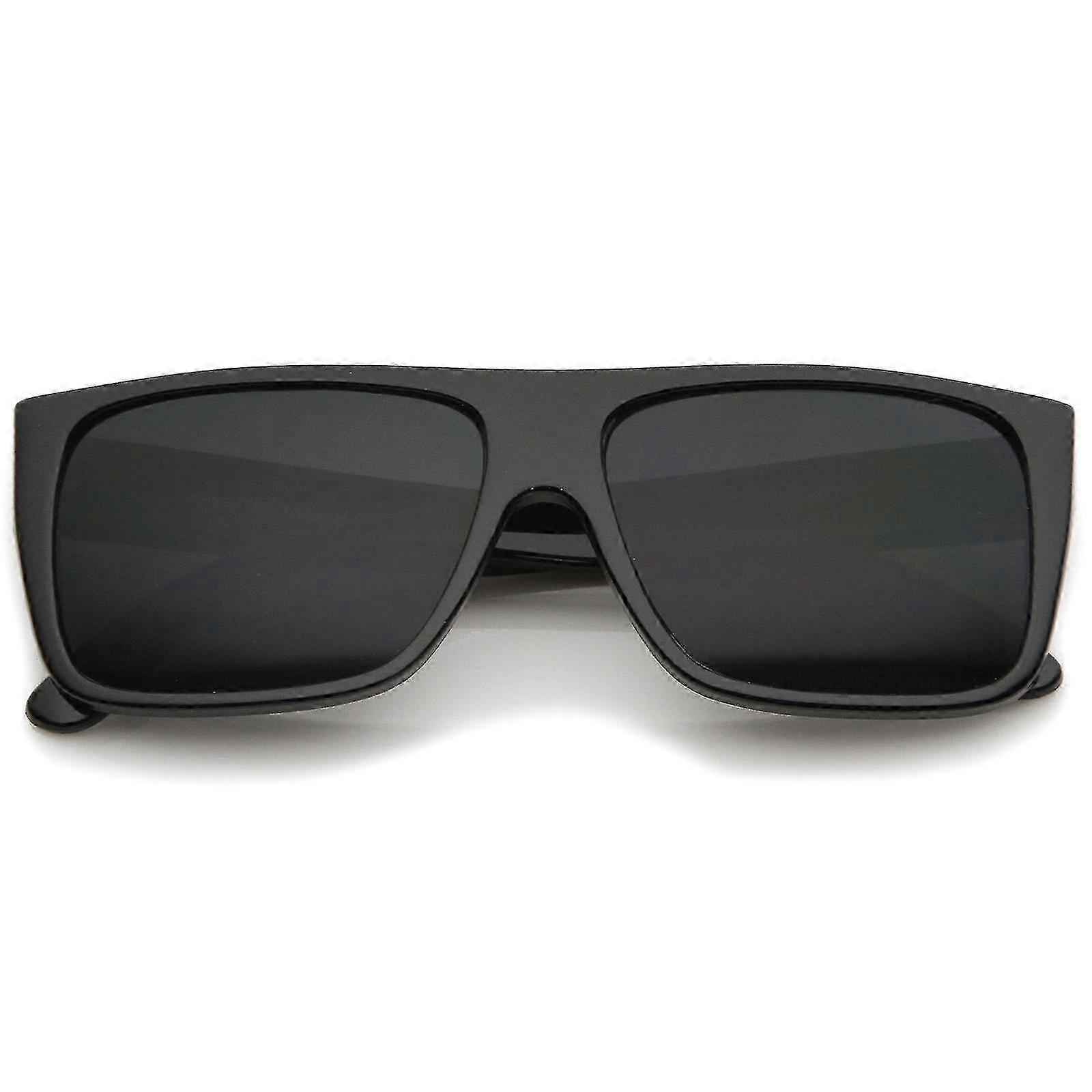 Retro Flat Wide Temple Eazy E Style Rectangle 57mm