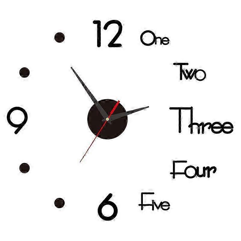 3D Luminous Acrylic Wall Clock Sticker
