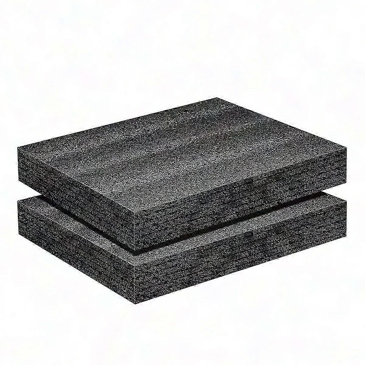 2-Pack Polyurethane Foam Sheets, 16"x12"x2" Foam Inserts for Cases & Toolboxes, Protective Packing Foam Pads