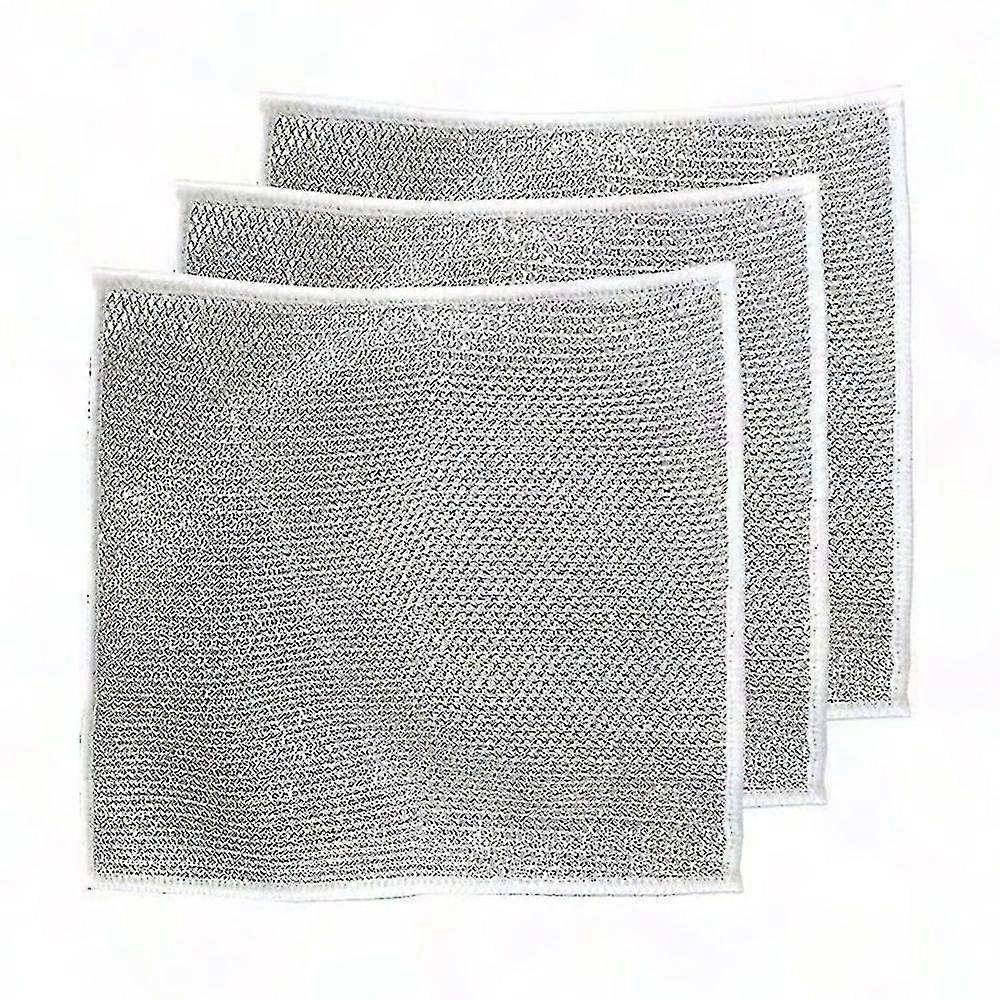 Silver Dish Cloth for Effective Cleaning - Multifunctional Kitchen Wire Cleaner