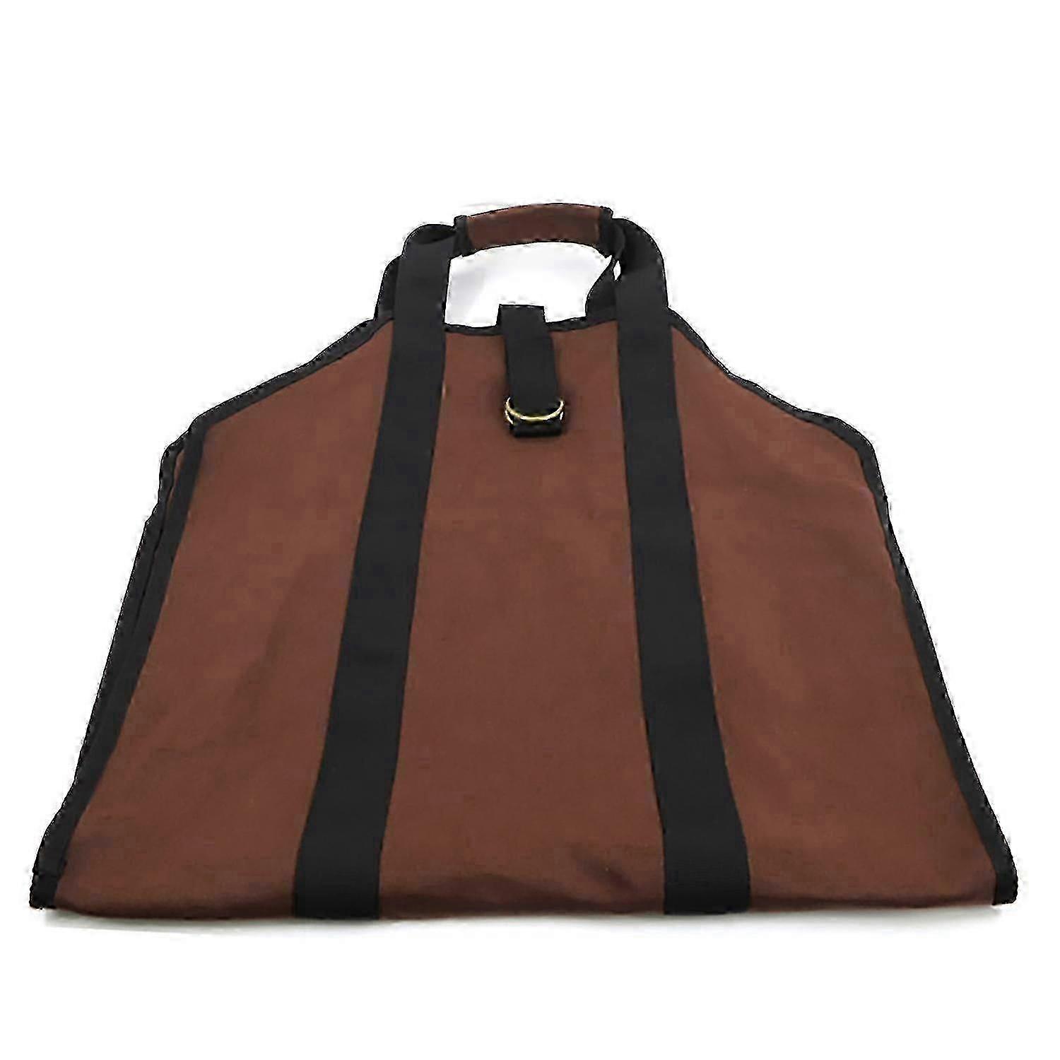 Large Capacity Canvas Fireplace Log Tote