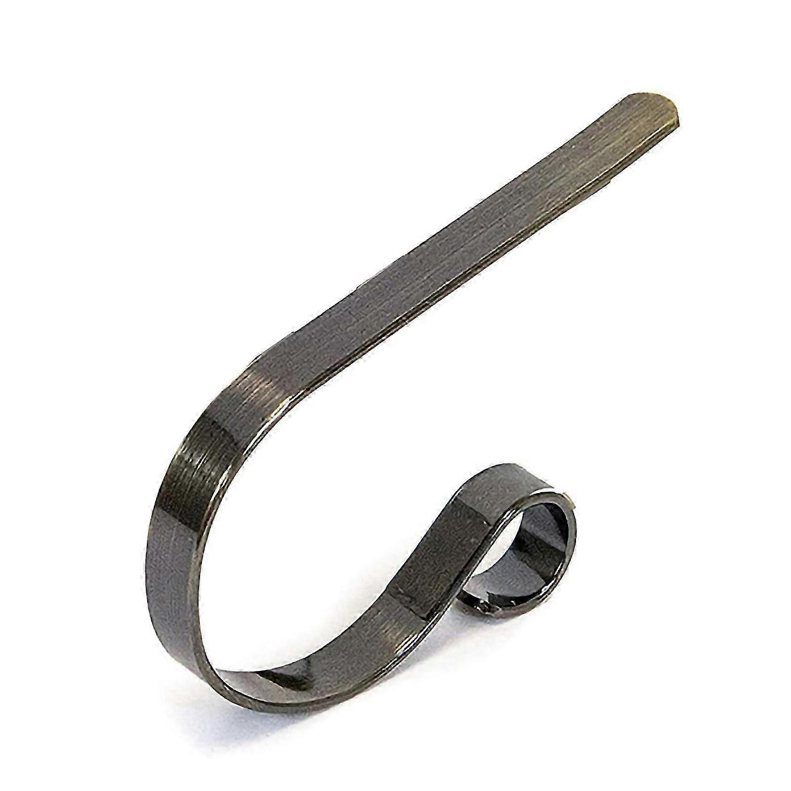 Glossy Black Fireplace Stocking Hook