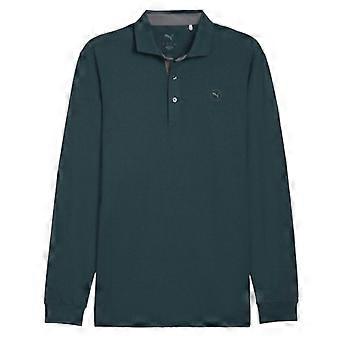 Puma Mens Cloudspun Midweight Long-Sleeved Polo Shirt