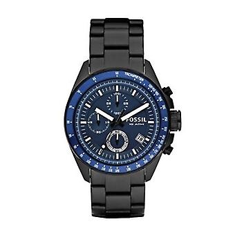 Fossil cr.esf.blue.col.sport Quarz analog Mann Uhr mit STAINLEss Stahl Armband CH2692