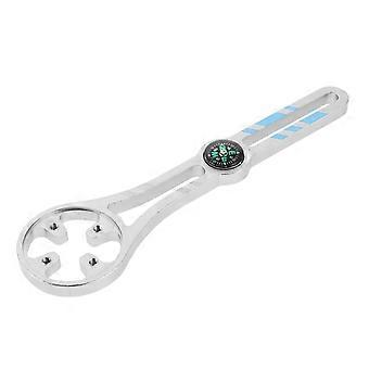 Silver Aluminum Alloy Bike Mount with Compass for Speedometer