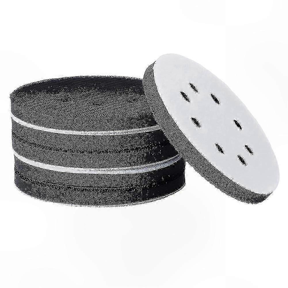 6-Pack 5" Soft Sponge Interface Pads compatible with Sanding Discs and Hook & Loop Systems