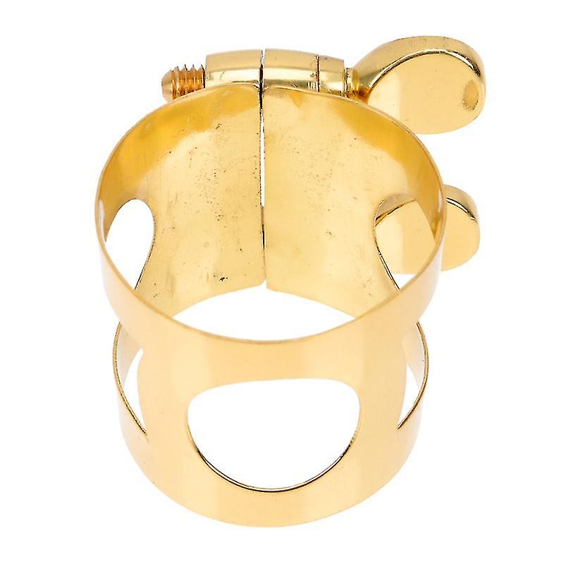 3.5X3cm Golden Saxophone Small Parts Saxophone Mouthpiece Ligature Clip Saxophone Reed Clip Alto Sax