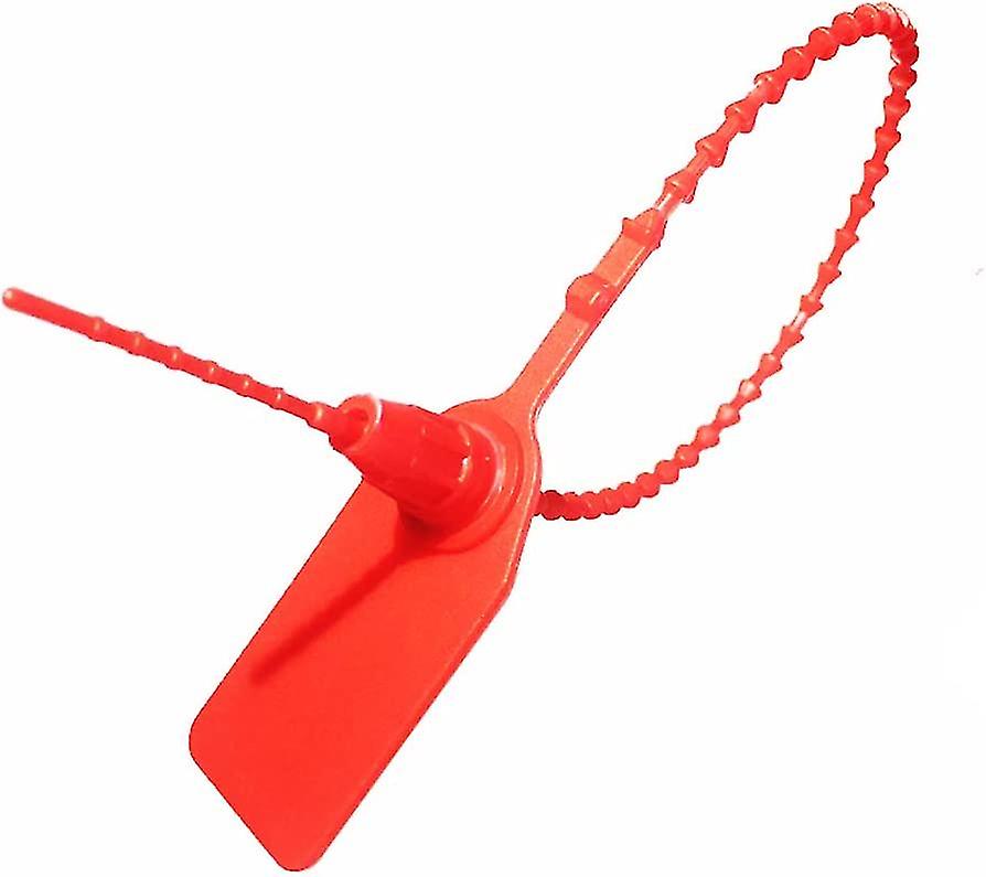 100pcs Plastic Tamper Seals Safety Seals Security Tags Disposable Numbered Self-locking Tie