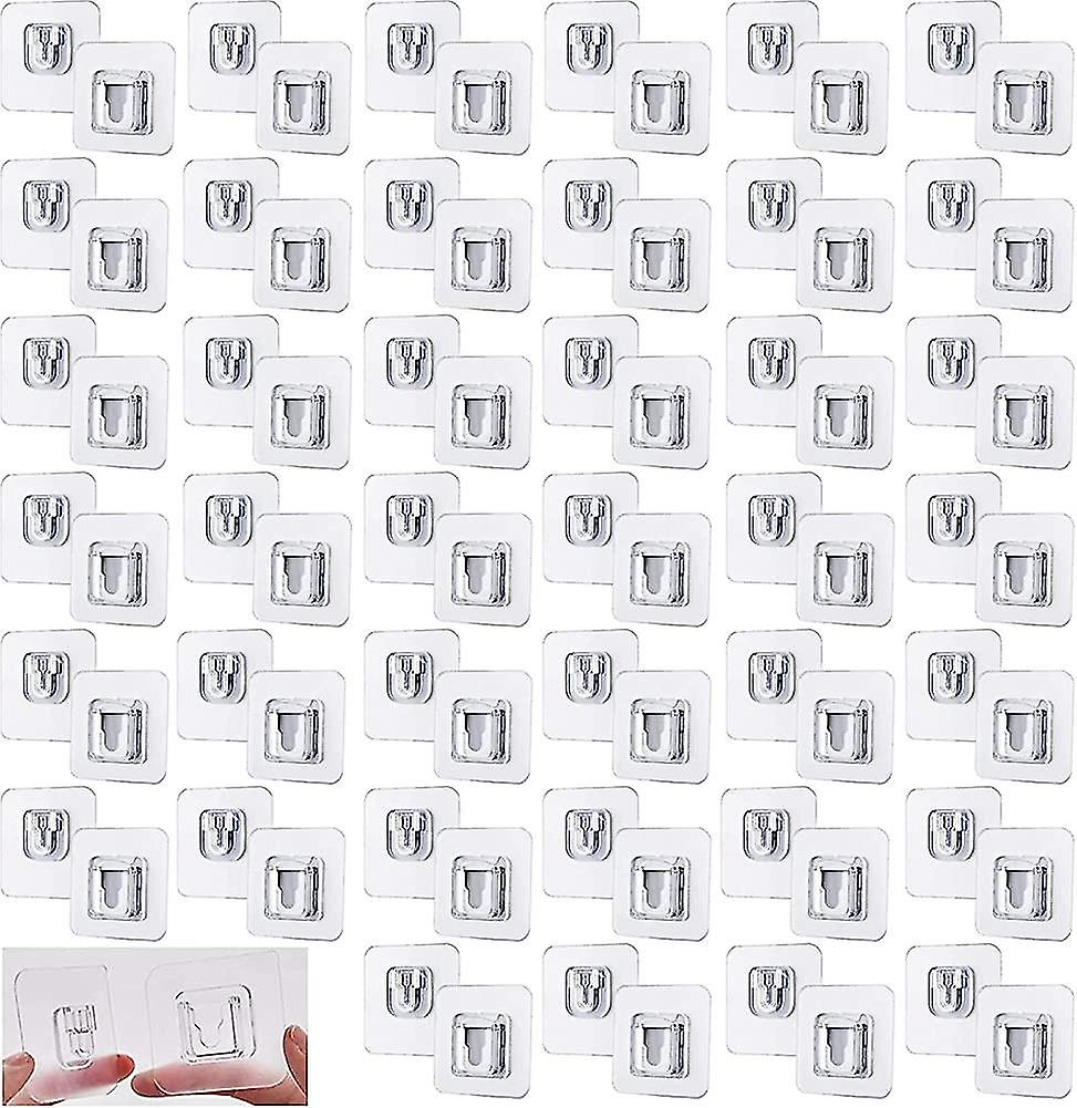 40 Sets Double-sided Self-adhesive Wall Hooks, Self-adhesive Hooks For Hanging Gift