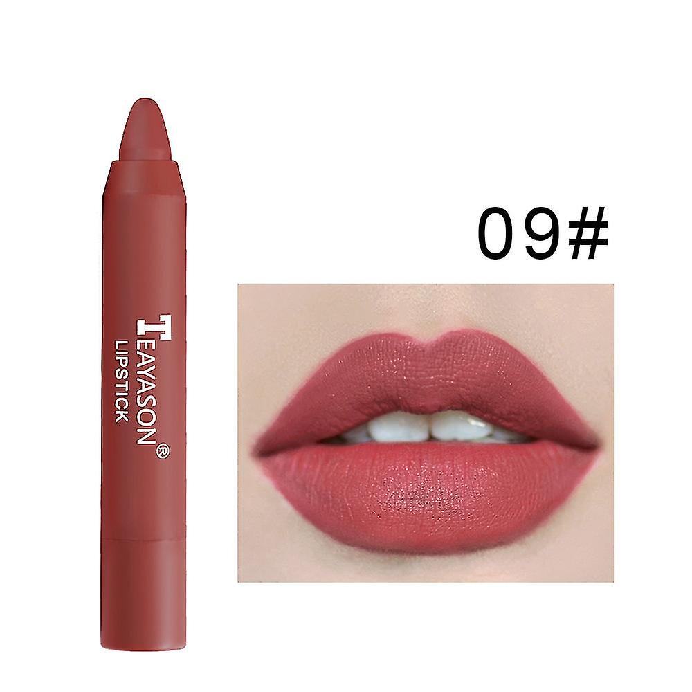 Matte Lipstick Color Moisturizing Lip Gloss Easy To Color Waterproof Long-lasting Lip Glaze Rotating Lipstick Pen Women's Makeup