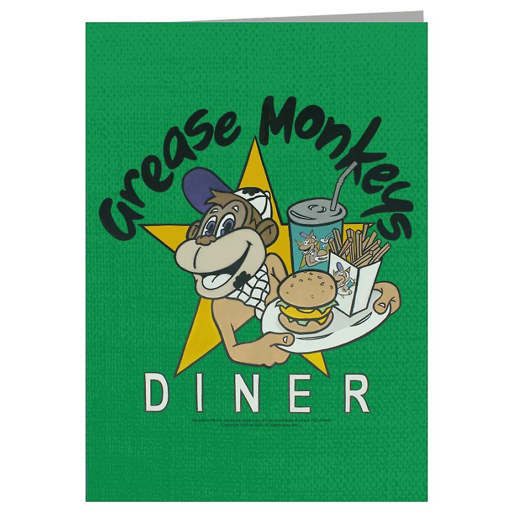 Neighbours Grease Monkeys Diner Greeting Card