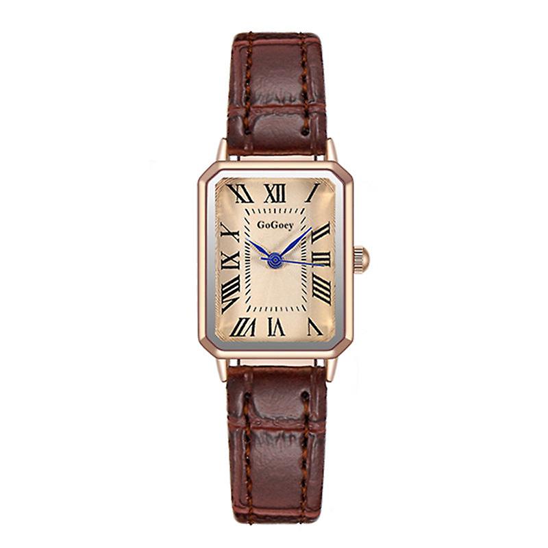 Reloj de moda Vida de la mujer Impermeable Coreano Simple Pequeño Rectangular