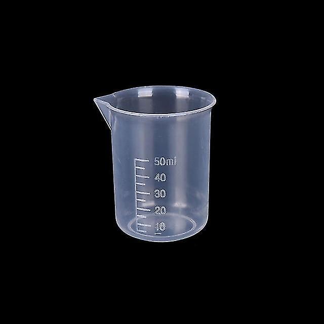 50ML Clear Plastic Graduated Measuring Cup For Baking Beaker