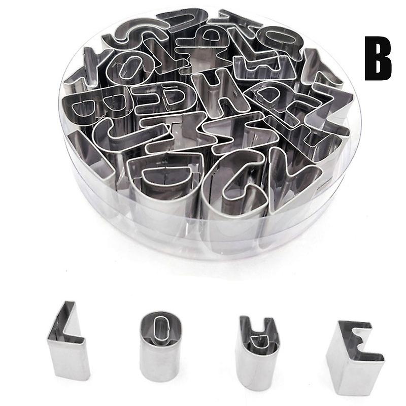 Alphabet Letter Cookie Cutters Molds Biscuit Number Cutter Set Cake Diy Moulds