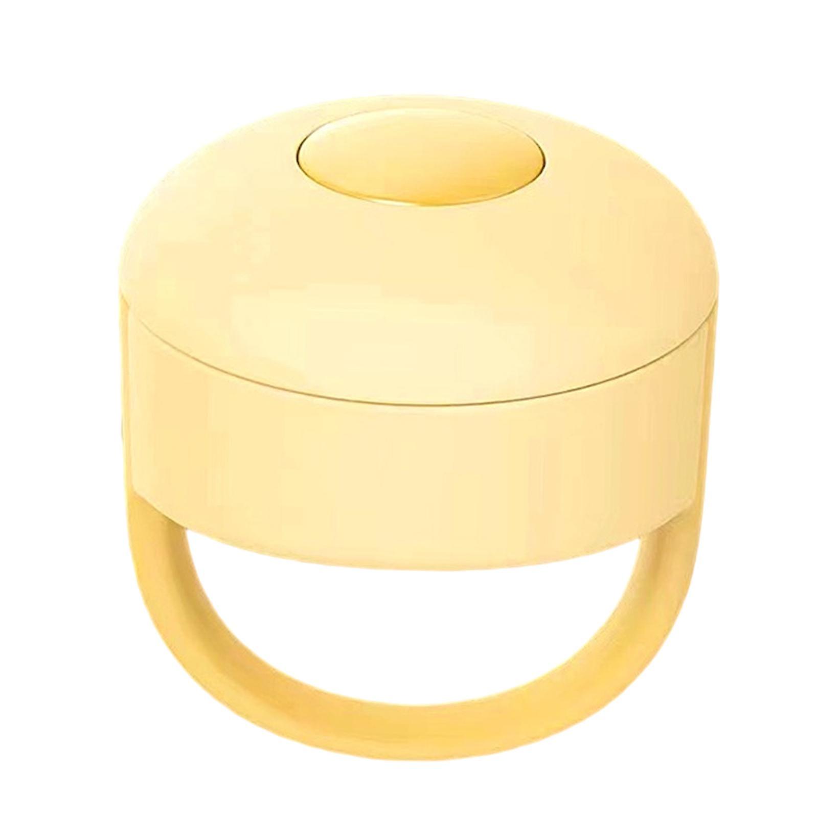 Wireless Bluetooth Fingertip Video Controller Clicker Page Turner Yellow