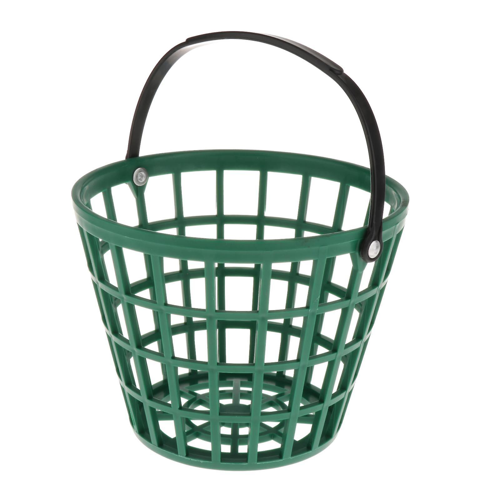 Solid Golf Ball Basket Golf Range Bucket Storage Organizer Holds 50 Balls