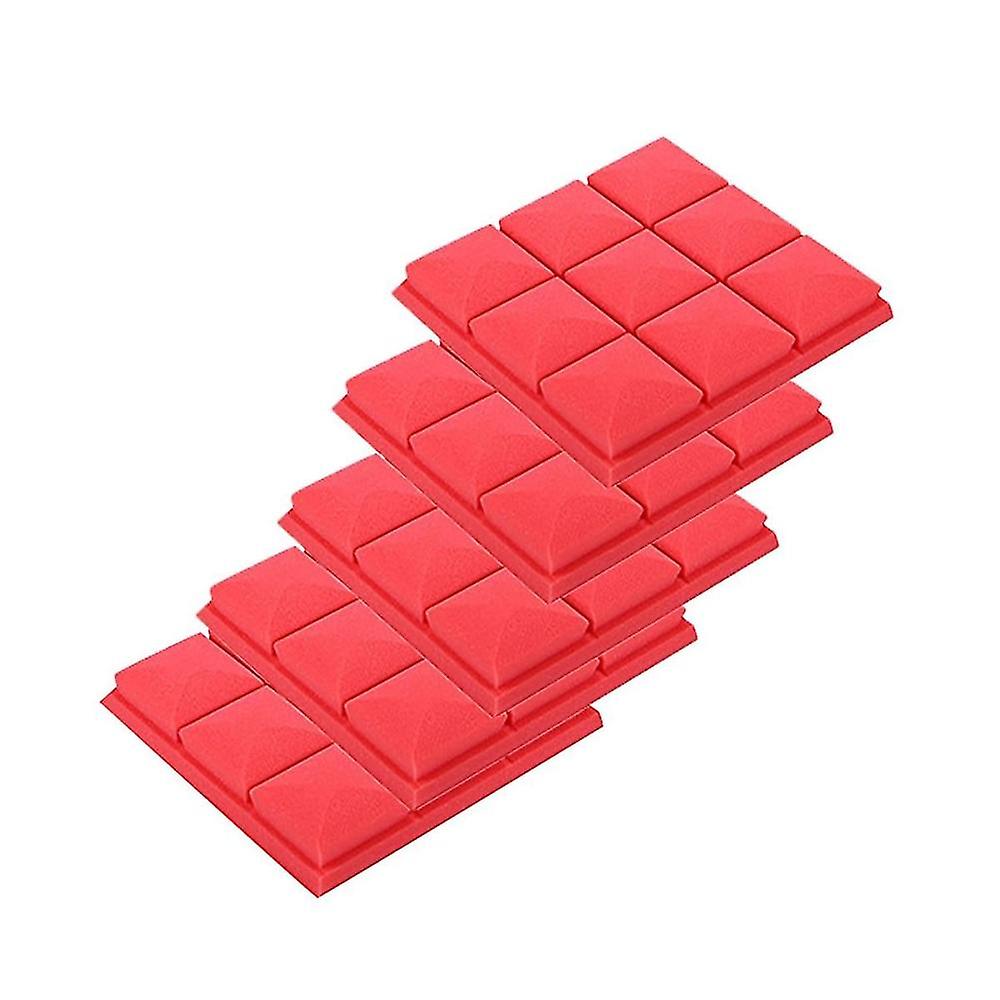Acoustic Foam Panels, 5 Pack 30x30x5cm Mushroom Studio Wedge Tiles, Sound Panels Sound Proof Foam P