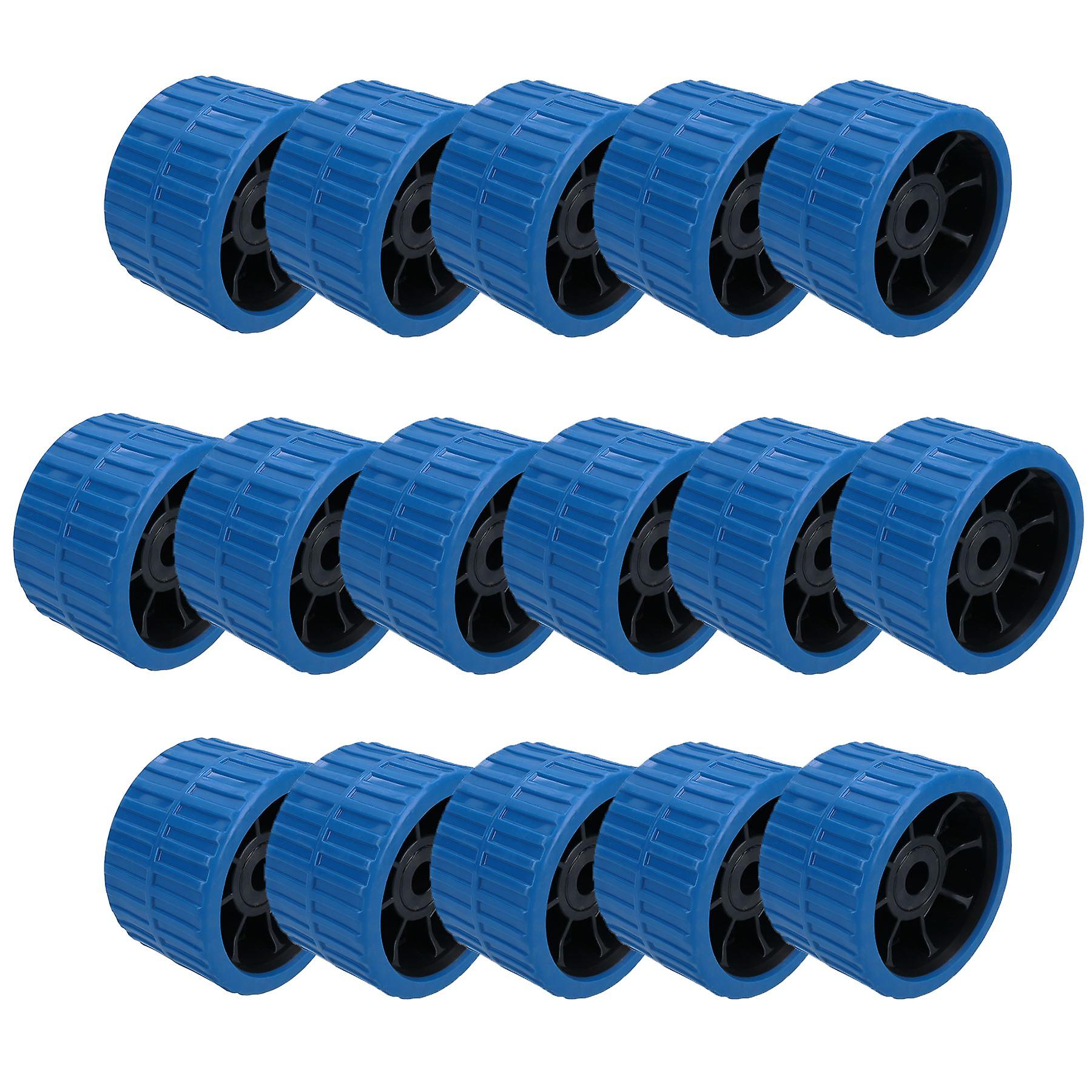 Boat / Jetski / Dinghy Trailer Ribbed Roller NON MARKING 15mm Bore 16 Pack