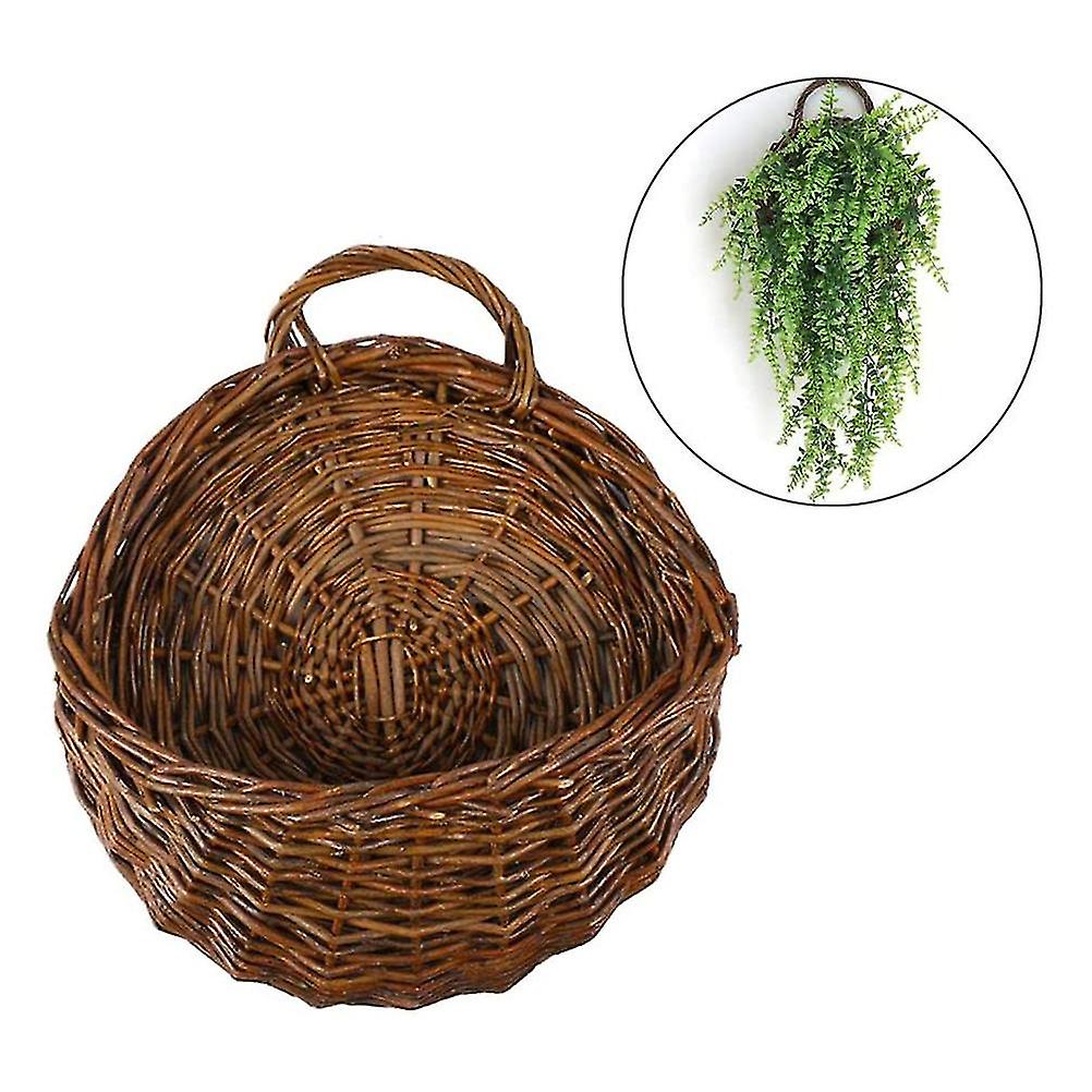 수제 짠 벽 장식, 모든 방을 위한 다용도 식물 홀더, 내구성 있는 장식 용기, 가정 정원 발코니를 위한 소박한 스타일의 선물 아이디어