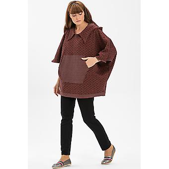 Herringbone interlock Poncho