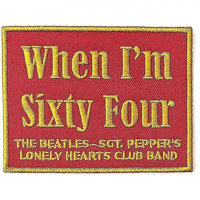 The Beatles When I'm Sixty Four Patch