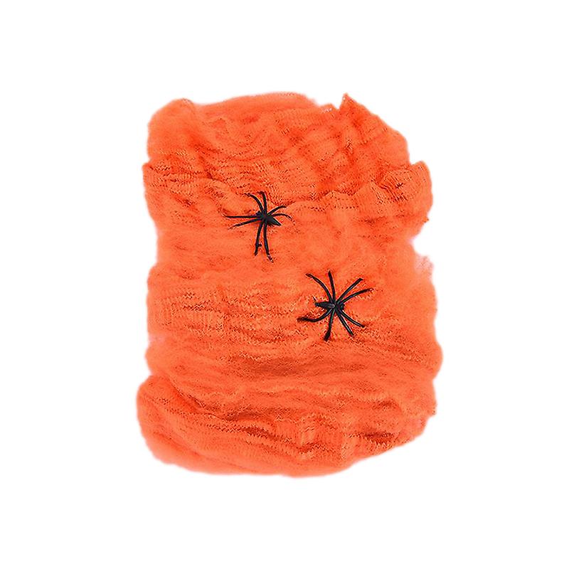 Stretchy Spider Web Cobweb With Spider For Halloween Party Decoration