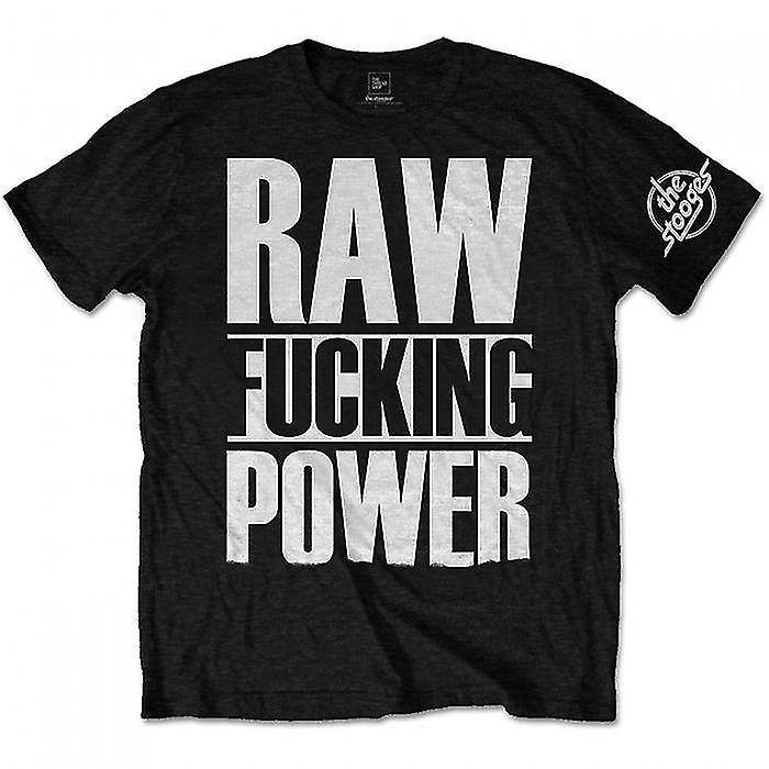 Iggy & The Stooges Unisex Adult Raw Cotton T-Shirt