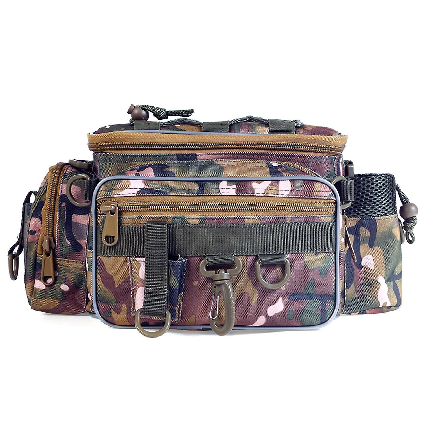 Portable Fishing Tackle Bag Outdoor Single Shoulder Fishing Waist Fanny Pack Bag Fishing Lures Tackl
