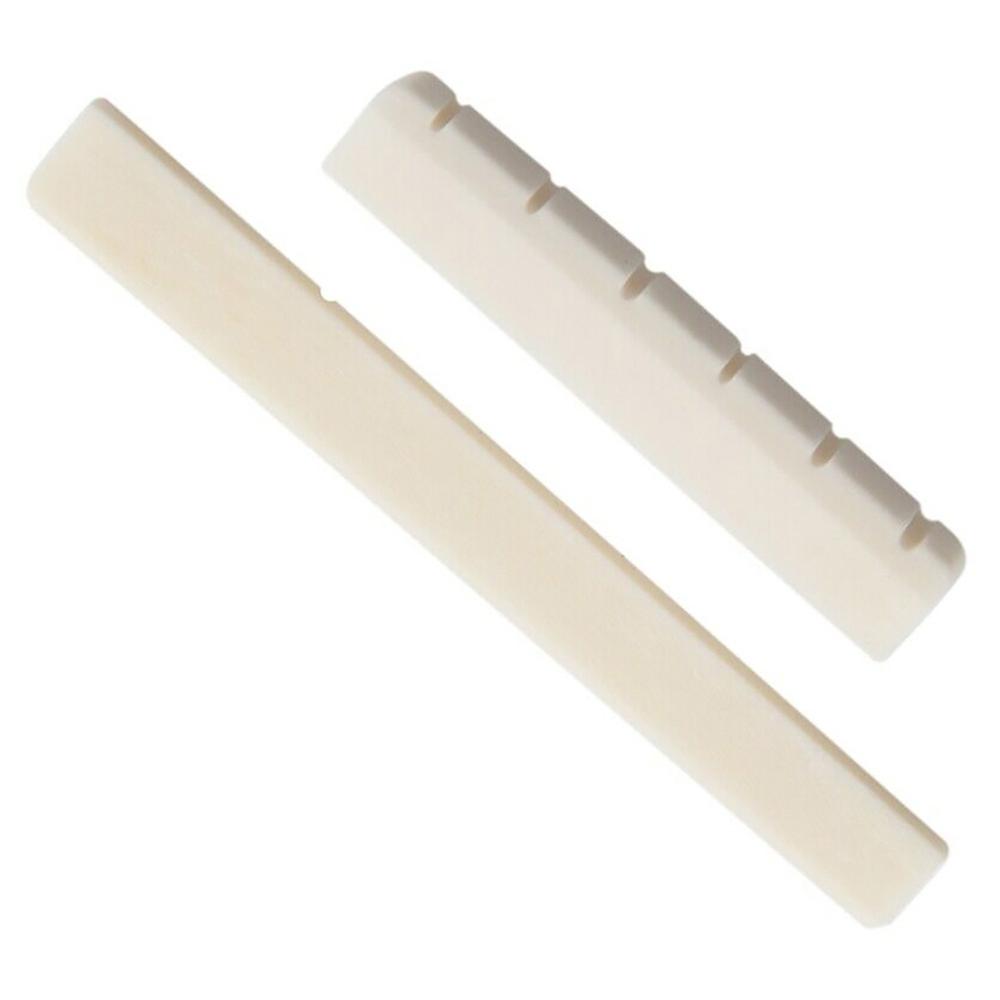 Guitar Saddle Nut White Cattle Bone för 39 tums klassisk gitarr