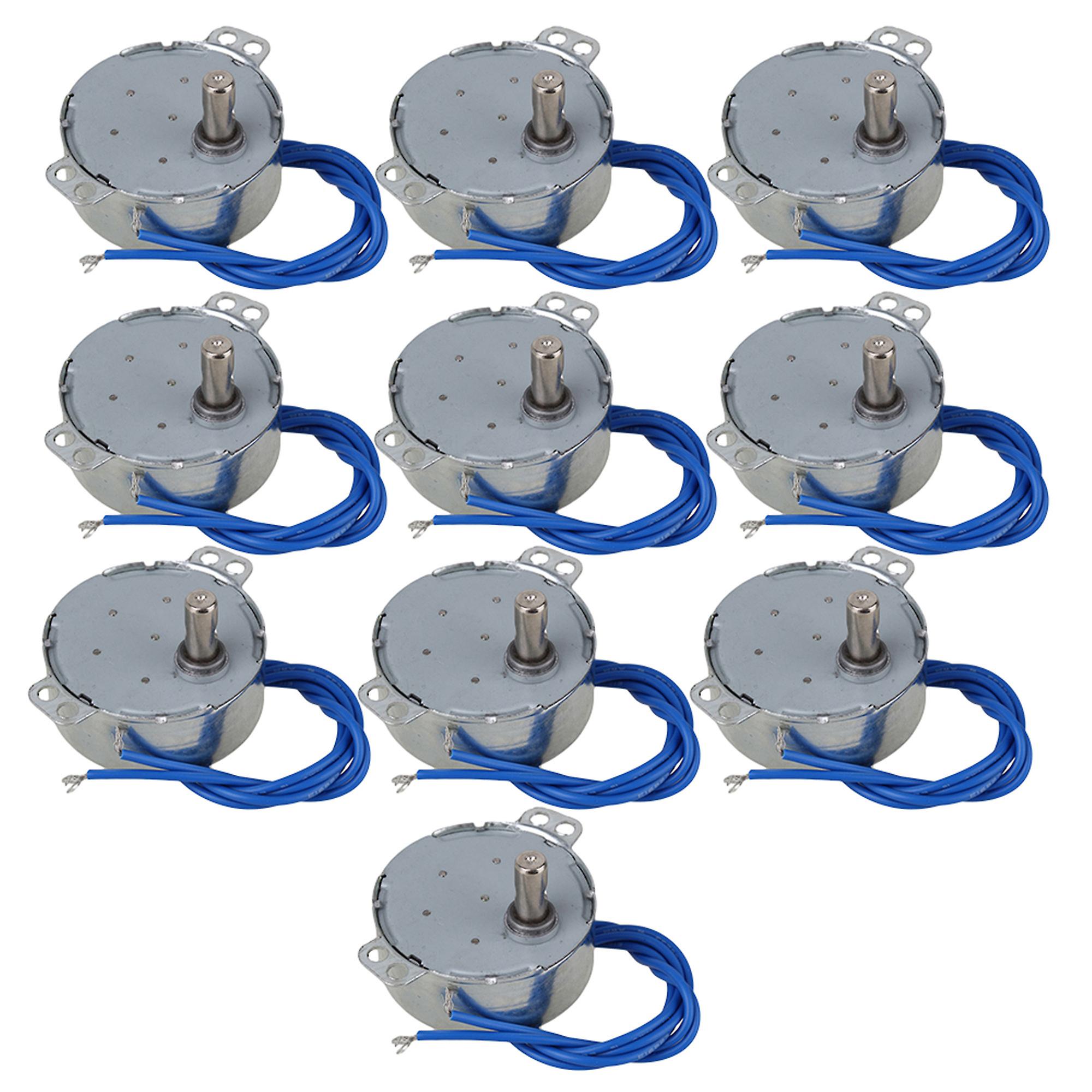 10 x TYC-50 AC110-127V Synchronous Motor 5-6 RPM CW/CCW 4W Torque 4KGF.CM Silver