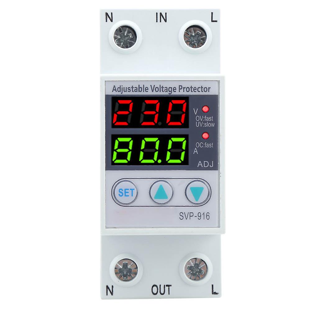 SVP-916 100-130VAC قابل للتعديل فوق وتحت واقي تأخير التأخير 40A