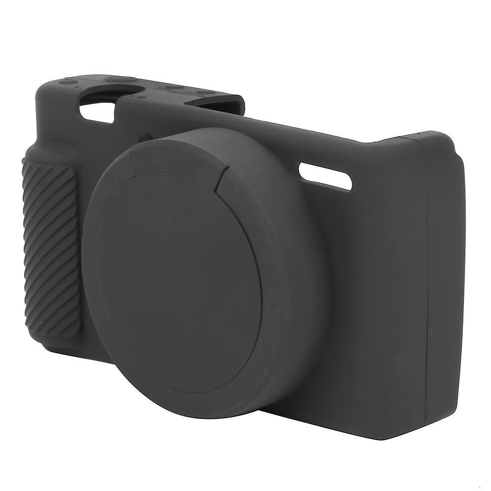 Digital camera silicone protective case for Sony ZV1, black.